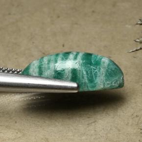 Натуральный Сосновый зеленый Амазонит 8,07 карата Маркиза, Непрозрачный