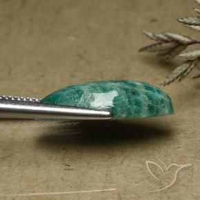 6.68 карата, натуральный Прохладный зеленый Амазонит, Маркиза, Непрозрачный