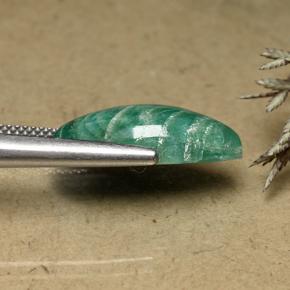 Натуральный сине-зеленый амазонит 8,31 карата маркиз, непрозрачный