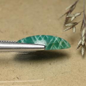 Натуральный сине-зеленый амазонит 6,72 карата маркиз, непрозрачный