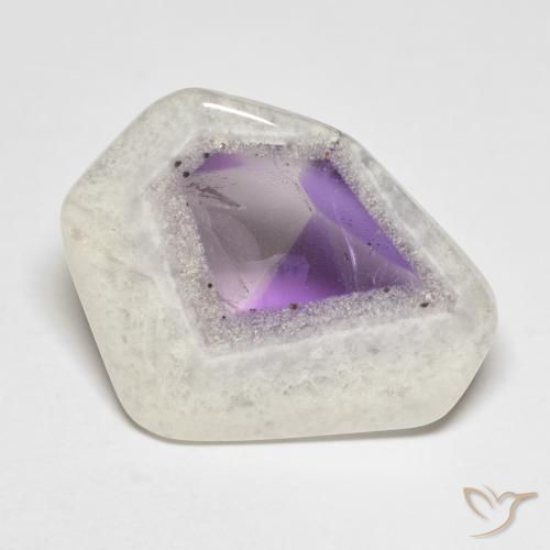 15.24ct Натуральный Многоцветный Кусочек аметистовой жеоды, причудливая, Прозрачный