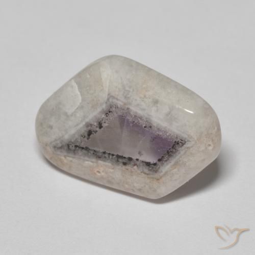 7.57ct Натуральный Многоцветный Кусочек аметистовой жеоды, причудливая, Прозрачный