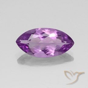 6.15ct Натуральный Средний пурпурно-фиолетовый Аметист, Маркиза, Чистота VS