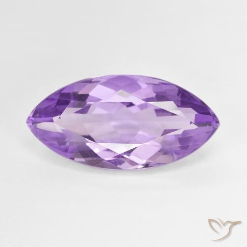 6.22ct Натуральный Глубокий Ирис Фиолетовый Аметист, Маркиза, Чистота VS
