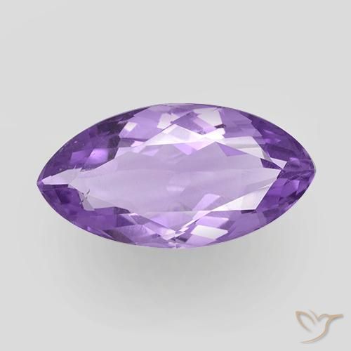 6.24ct Натуральный Ярко-фиолетовый Аметист, Маркиза, Чистота VS
