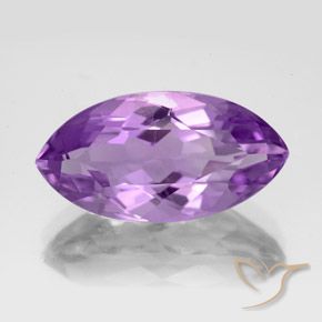 7.04ct Натуральный Средний пурпурно-фиолетовый Аметист, Маркиза, VVS-VS
