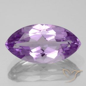 5.66ct Натуральный Розовато-фиолетовый Аметист, Маркиза, VS-SI
