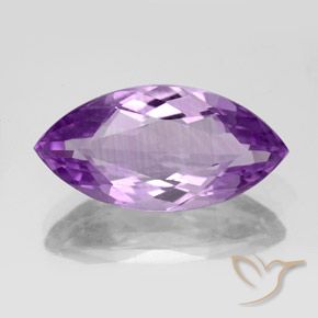 6.53ct Натуральный Средний пурпурно-фиолетовый Аметист, Маркиза, Чистота VS