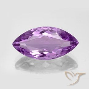 7.16ct Натуральный Средний пурпурно-фиолетовый Аметист, Маркиза, VVS-VS