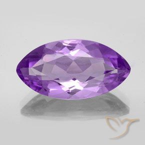 6.40ct Натуральный Ярко-фиолетовый Аметист, Маркиза, Чистота VS