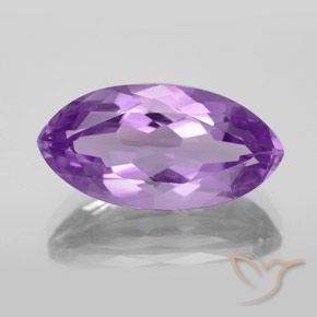 6.98ct Натуральный Пурпурно-фиолетовый Аметист, Маркиза, Чистота VS