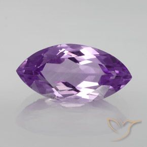 6.27ct Натуральный Средний пурпурно-фиолетовый Аметист, Маркиза, VVS-VS