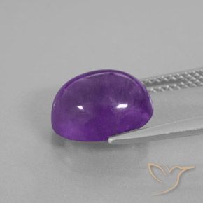 3.62 карата, натуральный Средне-темно-фиолетовый Аметист, Овал, Полупрозрачный