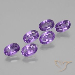 2.50 карата, натуральный Ярко-фиолетовый Аметист, Овал, VVS-VS