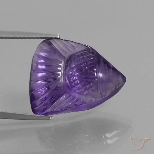 11.97ct Натуральный Средний фиолетовый Аметист, причудливая, Прозрачный