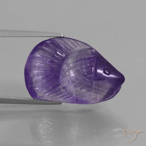 13.40ct Натуральный Средний фиолетовый Аметист, причудливая, Прозрачный