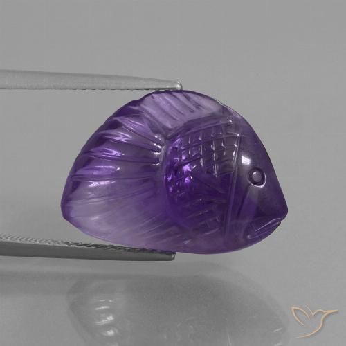 12.56ct Натуральный Средний фиолетовый Аметист, причудливая, Прозрачный