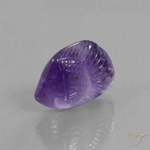 15.38ct Натуральный Средний фиолетовый Аметист, причудливая, Прозрачный