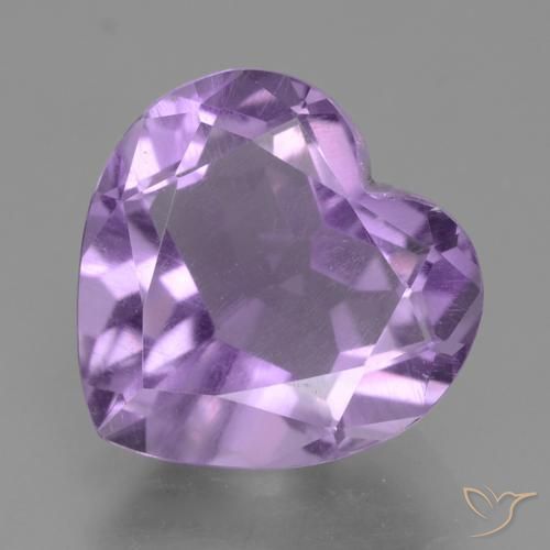 2.81ct Натуральный Средний фиолетовый Аметист, Сердце, Чистота VS