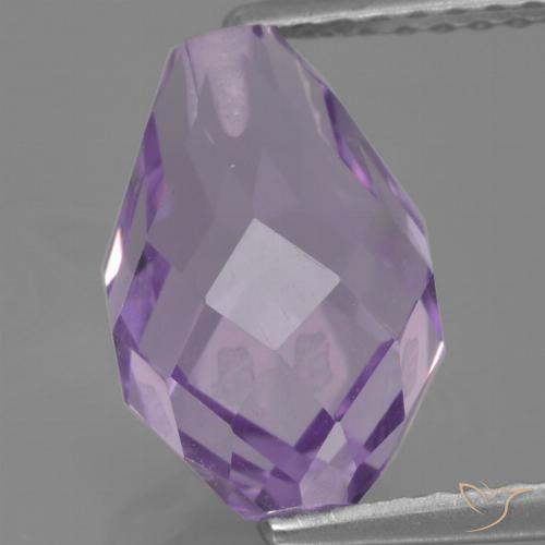 3.55ct Натуральный Средний фиолетовый Аметист, Бриолет, Чистота VS