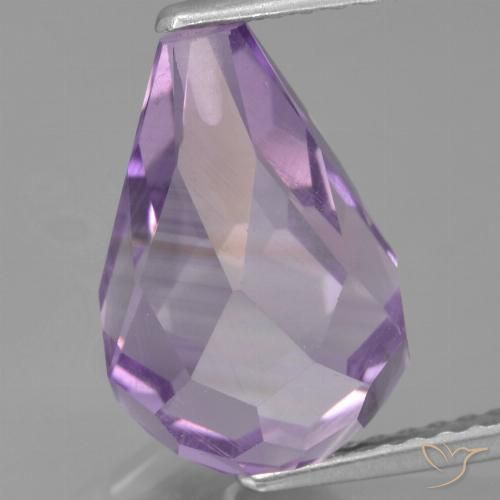 4.95ct Натуральный Средний фиолетовый Аметист, Бриолет, Чистота VS