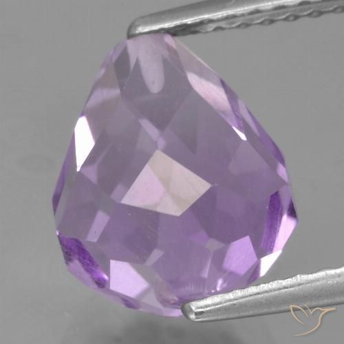 3.92ct Натуральный Средний фиолетовый Аметист, Бриолет, Чистота VS