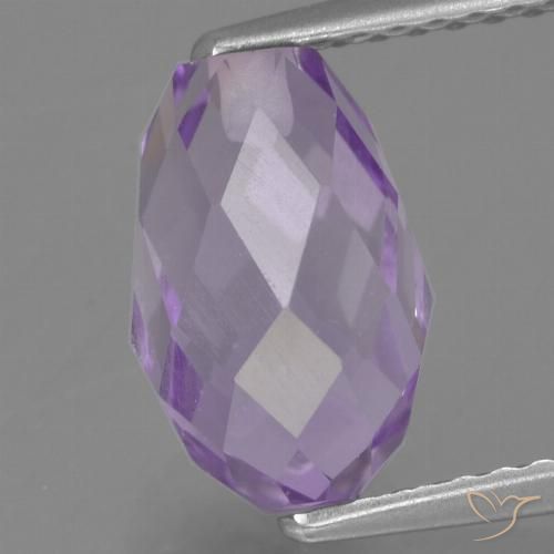 2.78ct Натуральный Глубокий Ирис Фиолетовый Аметист, Бриолет, Чистота VS