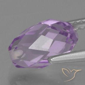 2.78 карата, натуральный Глубокий Ирис Фиолетовый Аметист, Бриолет, Чистота VS