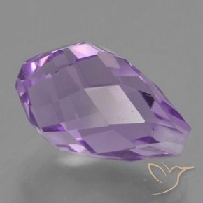 3.92 карата, натуральный Средний розовато-фиолетовый Аметист, Бриолет, Чистота VS