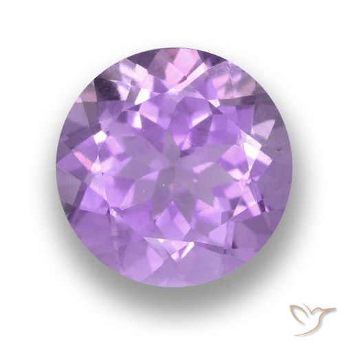 4.40ct Натуральный Средний фиолетовый Аметист, Круглый, VVS-VS