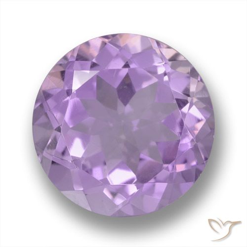 3.94ct Натуральный Светло-фиолетовый Аметист, Круглый, Чистота VVS