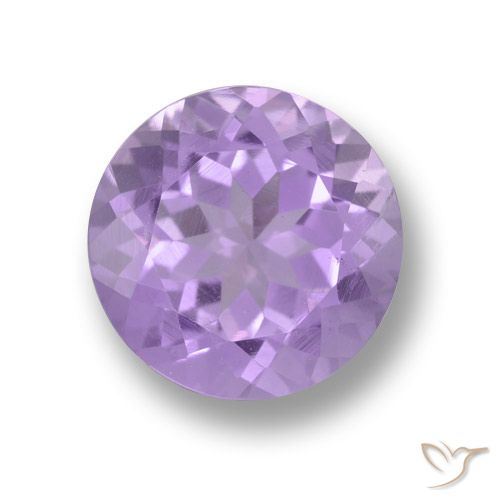 4.41ct Натуральный Средний фиолетовый розовый Аметист, Круглый, Чистота VVS
