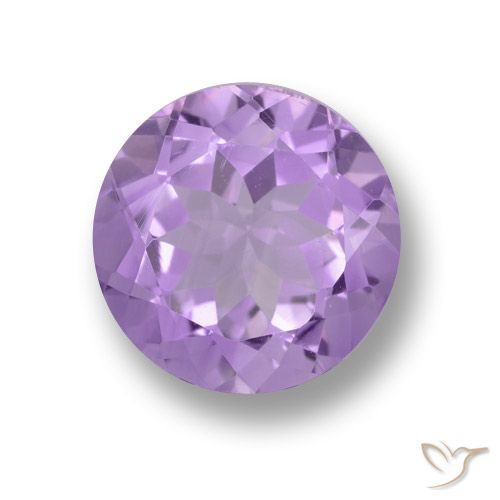 3.93ct Натуральный Средний фиолетовый Аметист, Круглый, VVS-VS