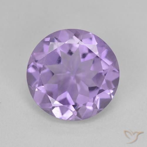 4.33ct Натуральный Средний фиолетовый Аметист, Круглый, VVS-VS