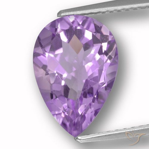 3.66ct Натуральный Ирис Вайолет Аметист, Форма груши, VVS-VS