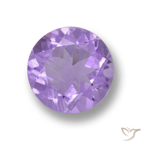 3.16ct Натуральный Средний фиолетовый Аметист, Круглый, VVS-VS