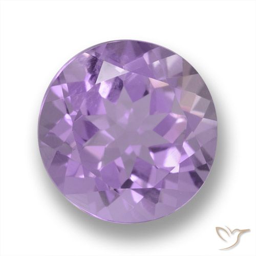3.27ct Натуральный Средний фиолетовый Аметист, Круглый, Чистота VVS