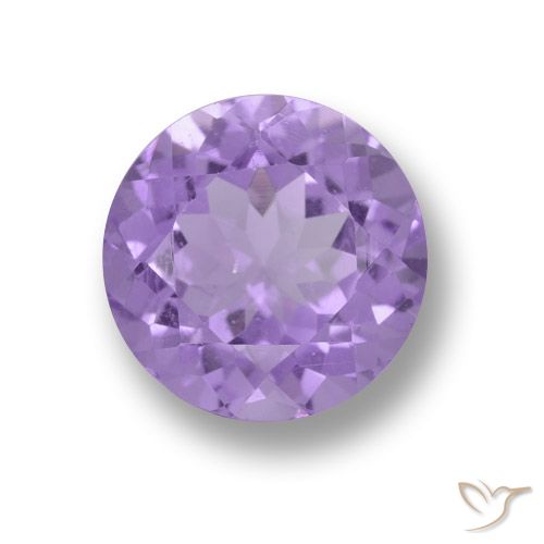 3.60ct Натуральный Средний фиолетовый Аметист, Круглый, Чистота VVS