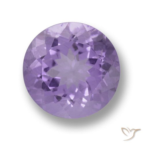3.20ct Натуральный Средний фиолетовый Аметист, Круглый, Чистота VVS