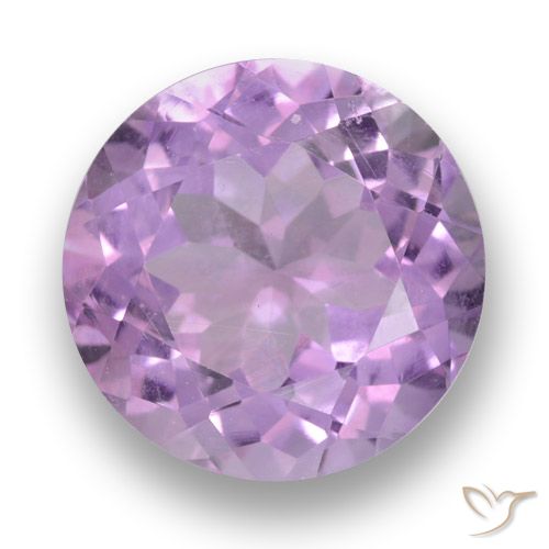 3.53ct Натуральный Средний розовый фиолетовый Аметист, Круглый, VVS-VS