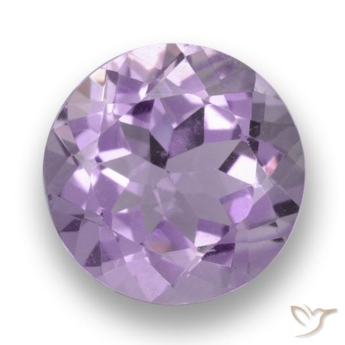 3.31ct Натуральный Средний фиолетовый розовый Аметист, Круглый, Чистота VVS