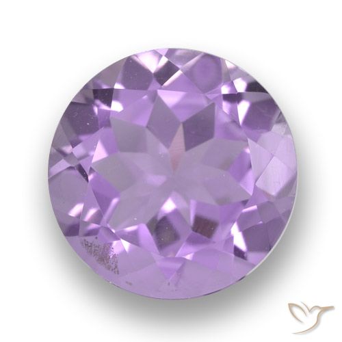 3.24ct Натуральный Средний фиолетовый Аметист, Круглый, Чистота VVS