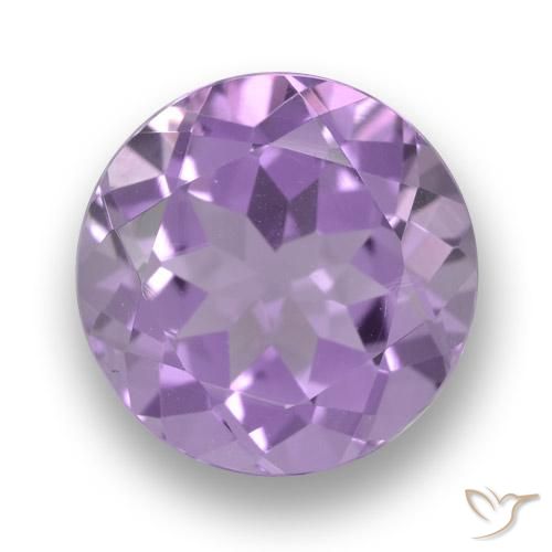 3.47ct Натуральный Средний фиолетовый Аметист, Круглый, Чистота VVS