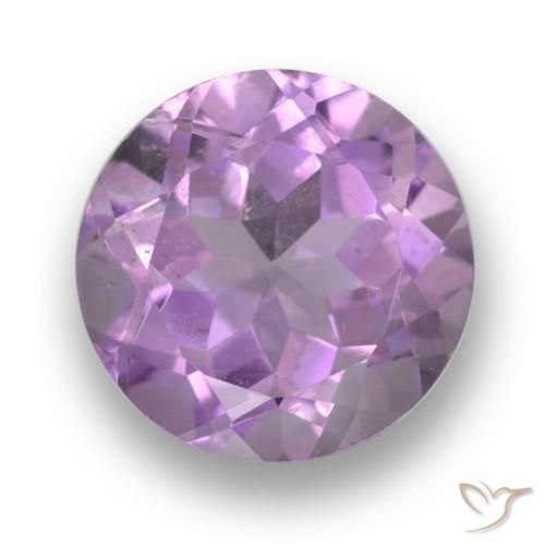 2.63ct Натуральный Розовато-фиолетовый Аметист, Круглый, Чистота VS