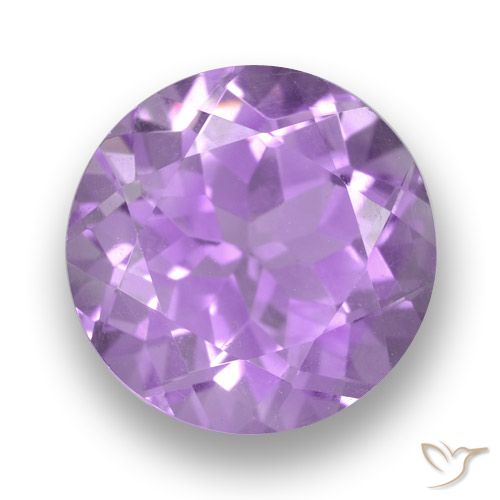 3.71ct Натуральный Пурпурно-фиолетовый Аметист, Круглый, Чистота VS