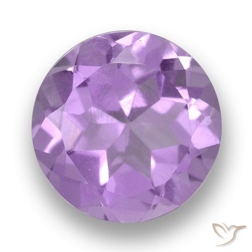 2.63ct Натуральный Ярко-розовато-фиолетовый Аметист, Круглый, Чистота VVS