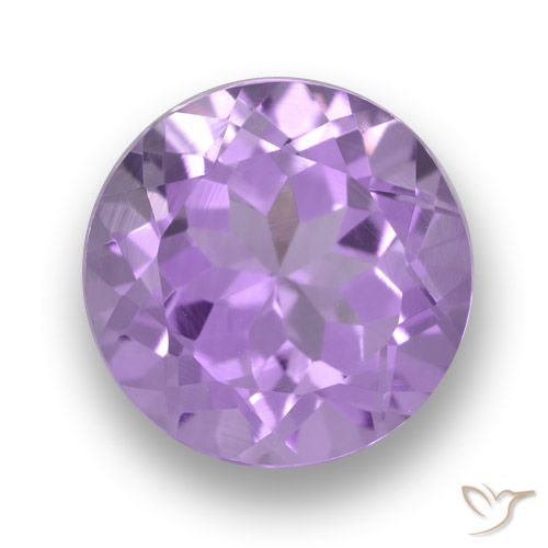 3.64ct Натуральный Розовато-фиолетовый Аметист, Круглый, Чистота VVS