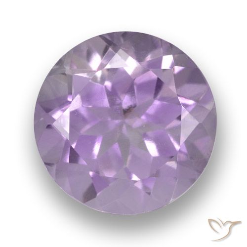3.49ct Натуральный Светло-фиолетовый Аметист, Круглый, Чистота VVS