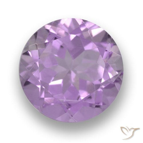 3.61ct Натуральный Розовато-фиолетовый Аметист, Круглый, Чистота VVS