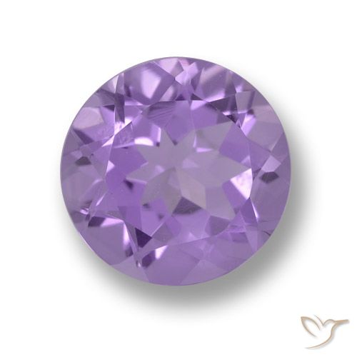 3.35ct Натуральный Средний фиолетовый Аметист, Круглый, VVS-VS